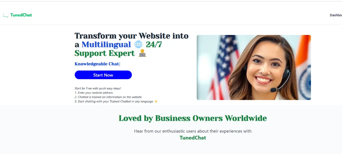 Preview of tunedchat.com