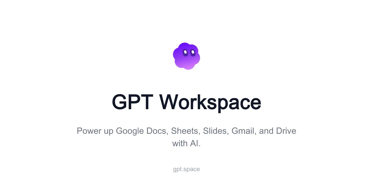 Preview of GPT Workspace