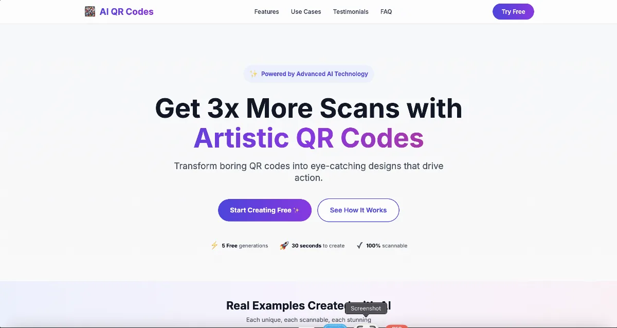 Preview of AI QR Codes