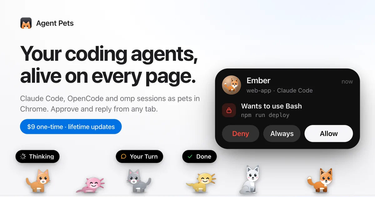 Preview of Agent Pets