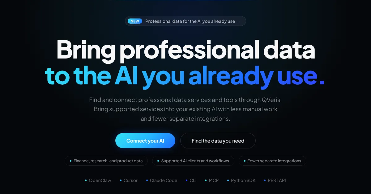 Preview of QVeris
