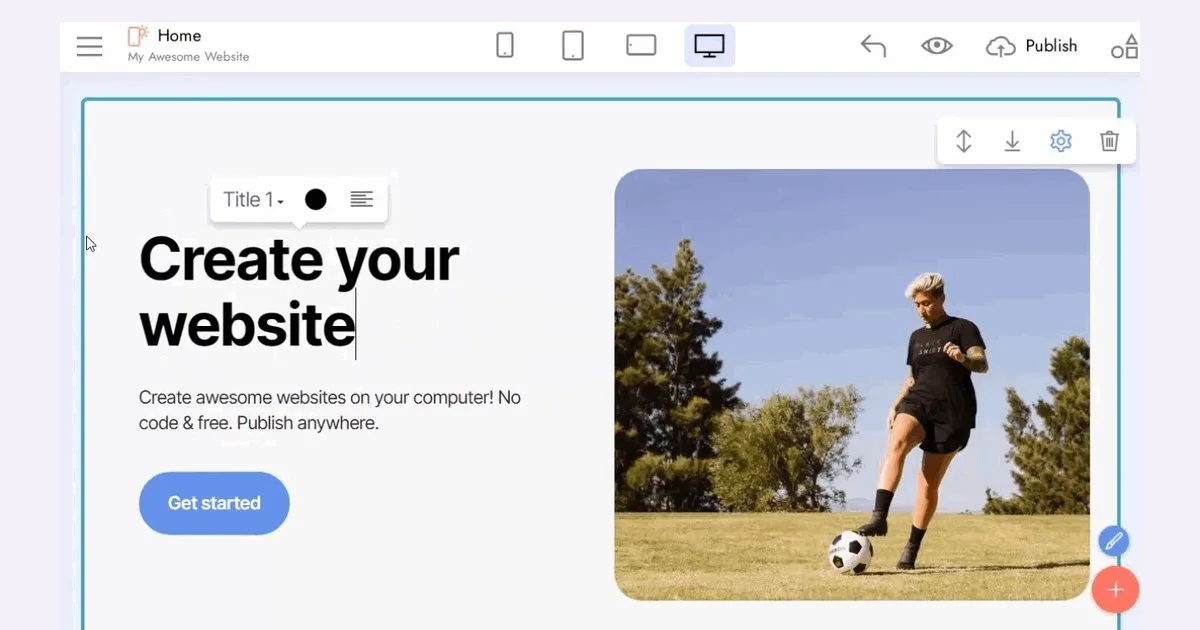 Preview of Mobirise