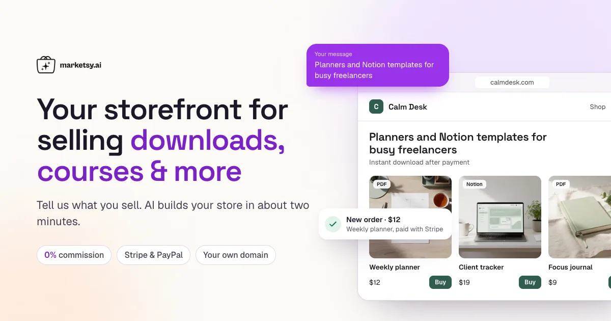 Preview of Marketsy.ai