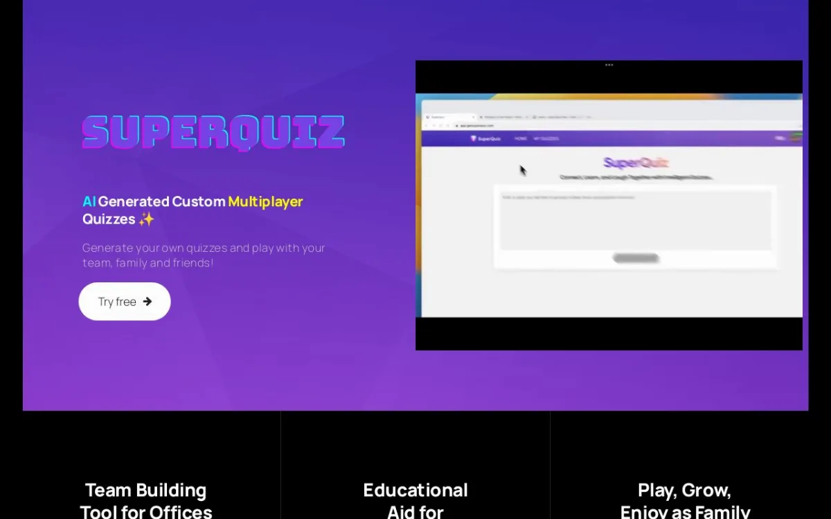 Preview of SuperQuiz
