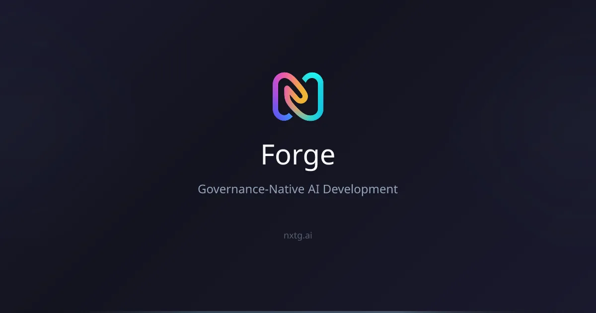 Preview of Forge: Governance-Native AI Development