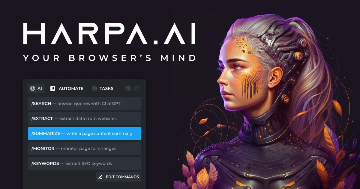 Preview of HARPA AI