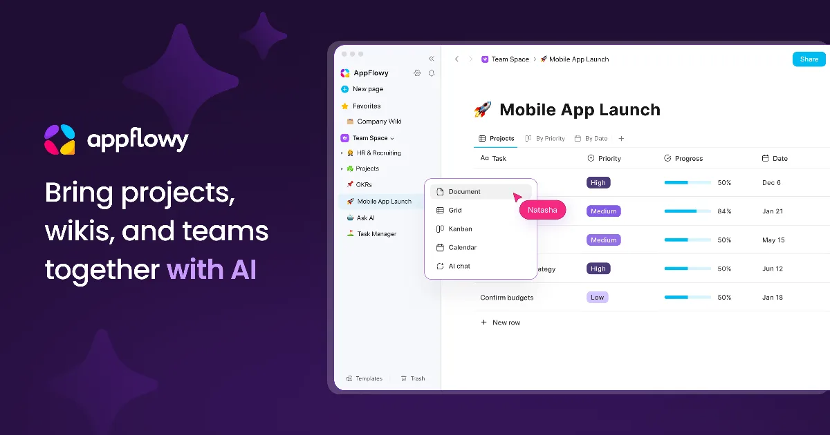 Preview of AppFlowy