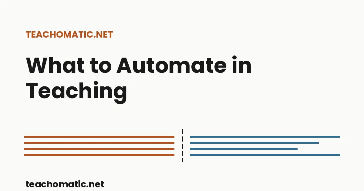 Preview of Teachomatic