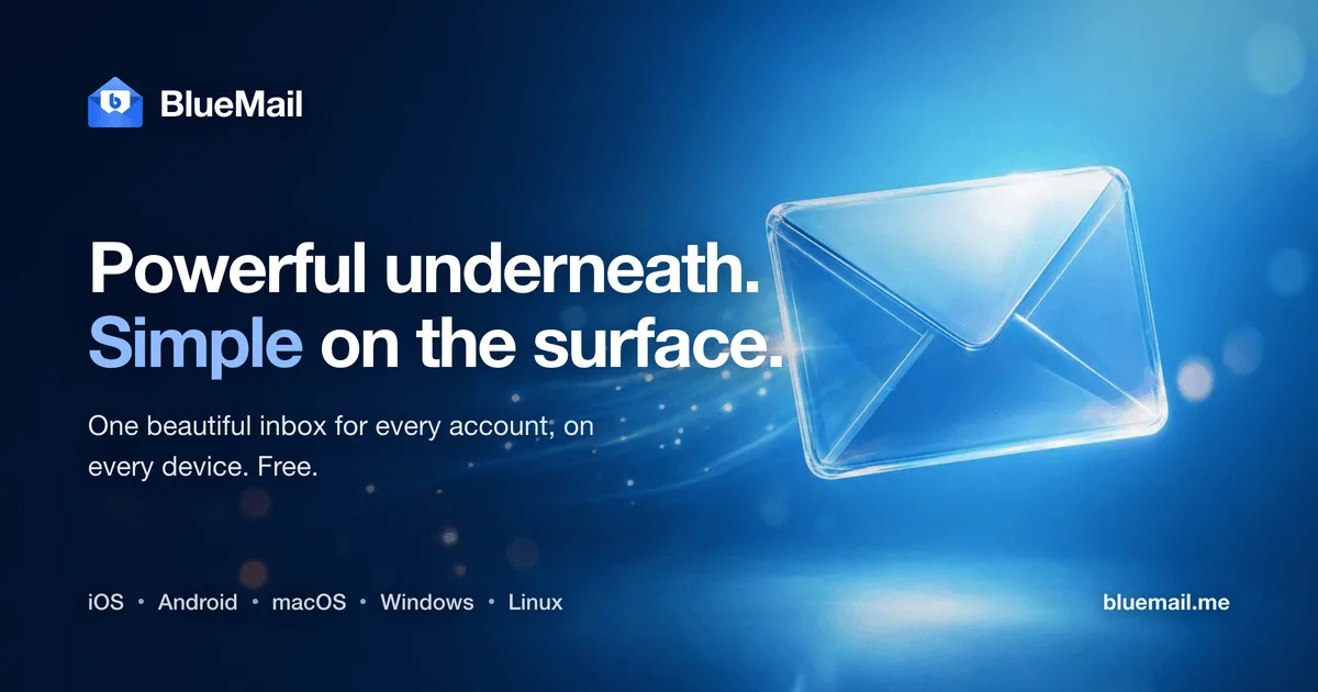 Preview of BlueMail