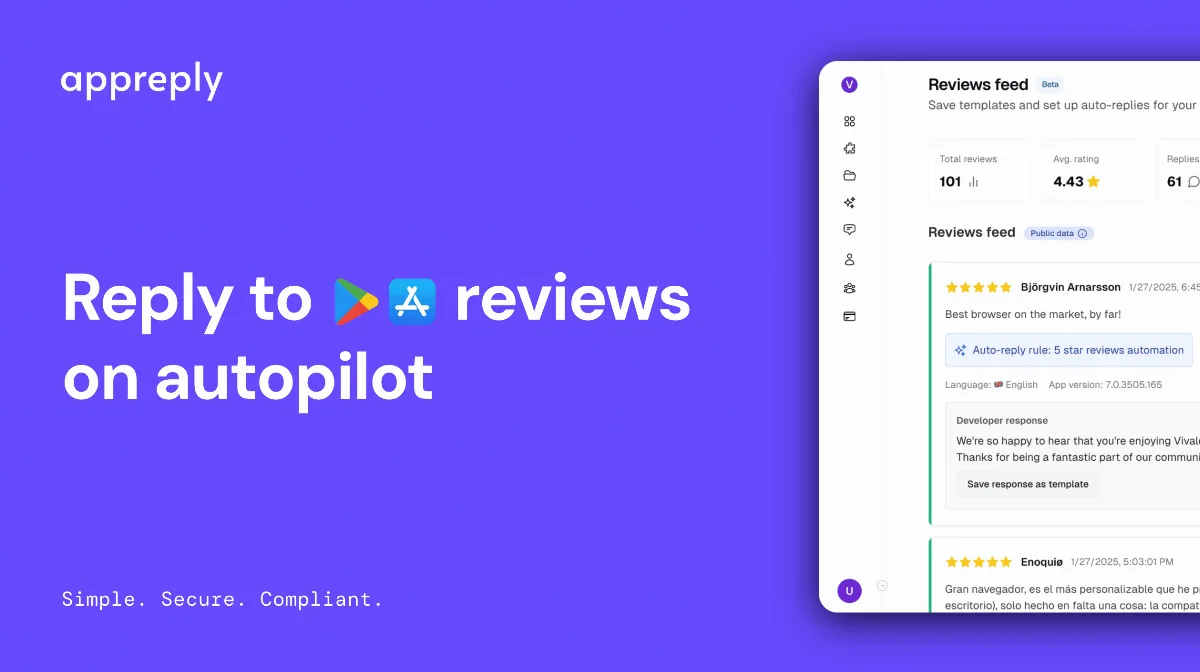Preview of AppReply