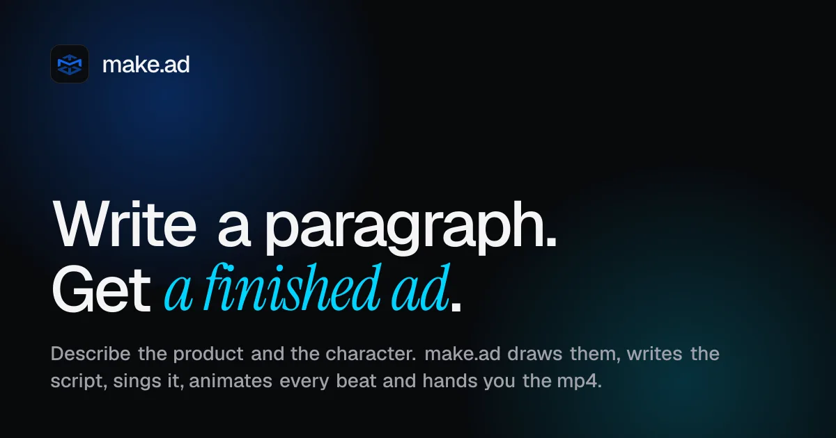 Preview of make.ad