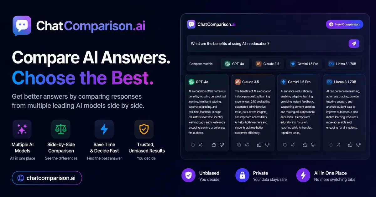 Preview of ChatComparison.ai