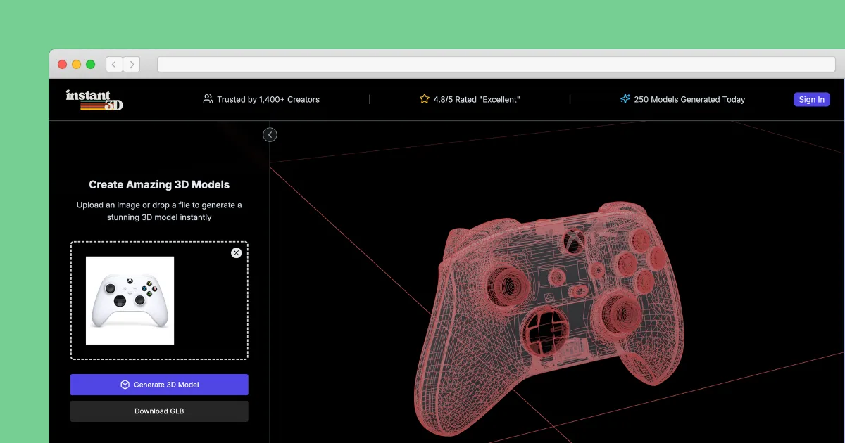 Preview of Instant 3D