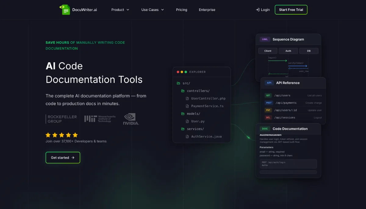 Preview of DocuWriter.ai