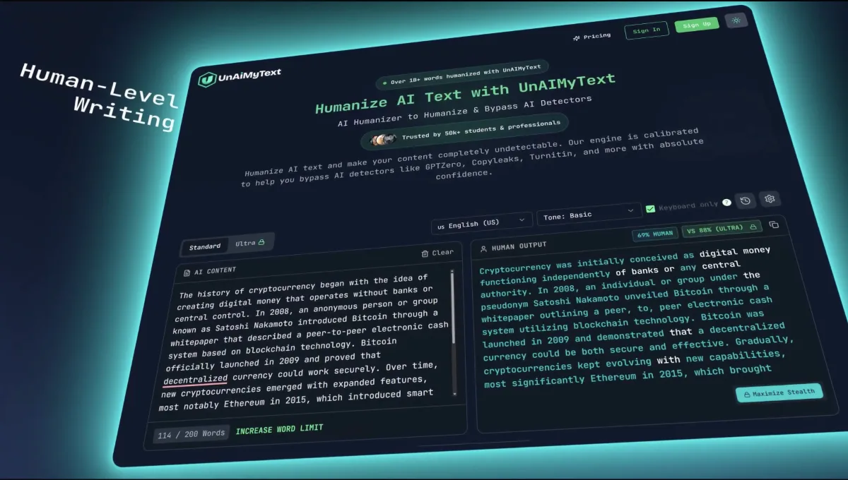 Preview of UnAIMyText