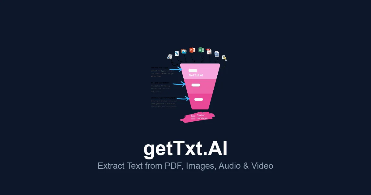 Preview of getTxt.AI