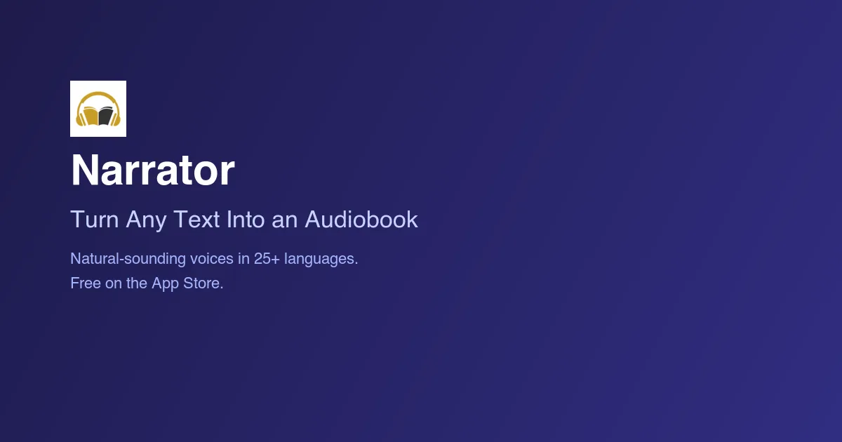 Preview of Narrator