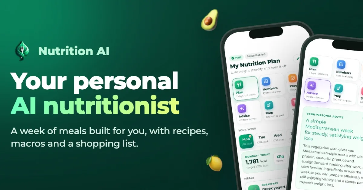 Preview of Nutrition AI