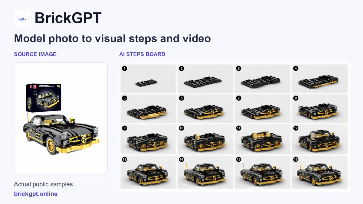 Preview of BrickGPT