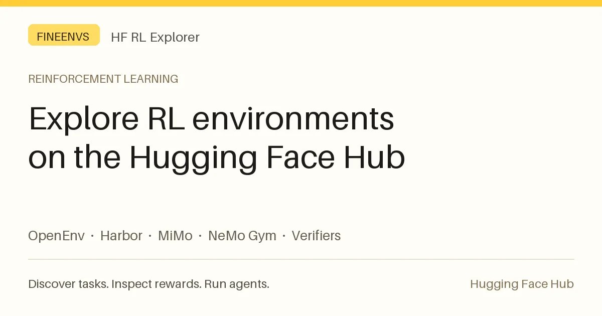 Preview of HF RL Explorer