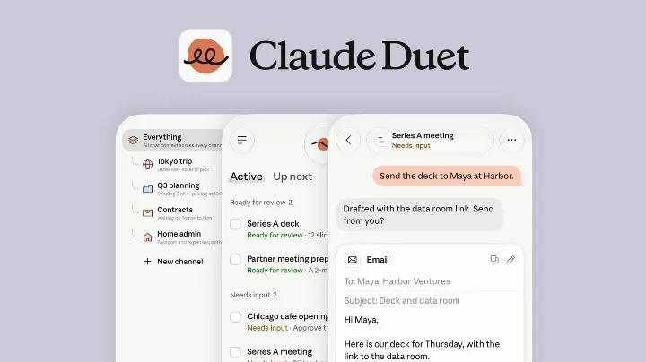 Image for: Claude Duet is Anthropic's answer to Meta Muse and OpenAI Dots