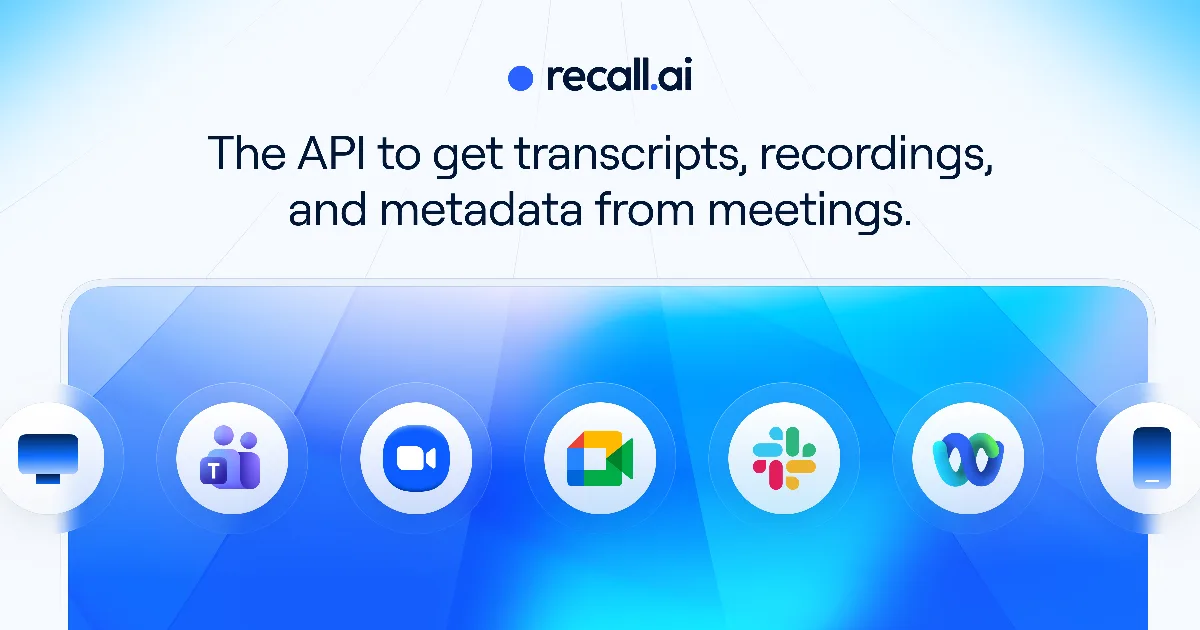 Preview of Recall.ai