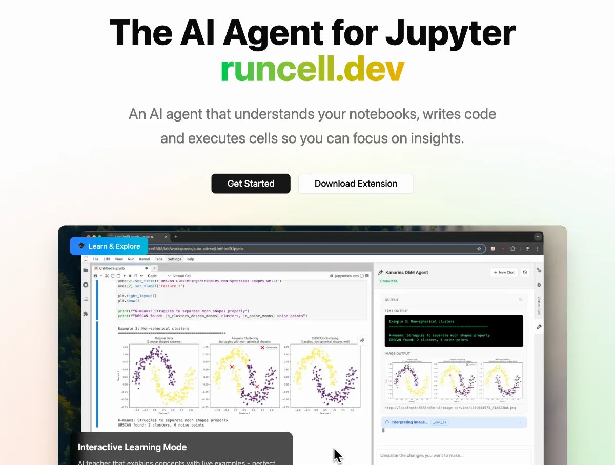 Preview of runcell.dev