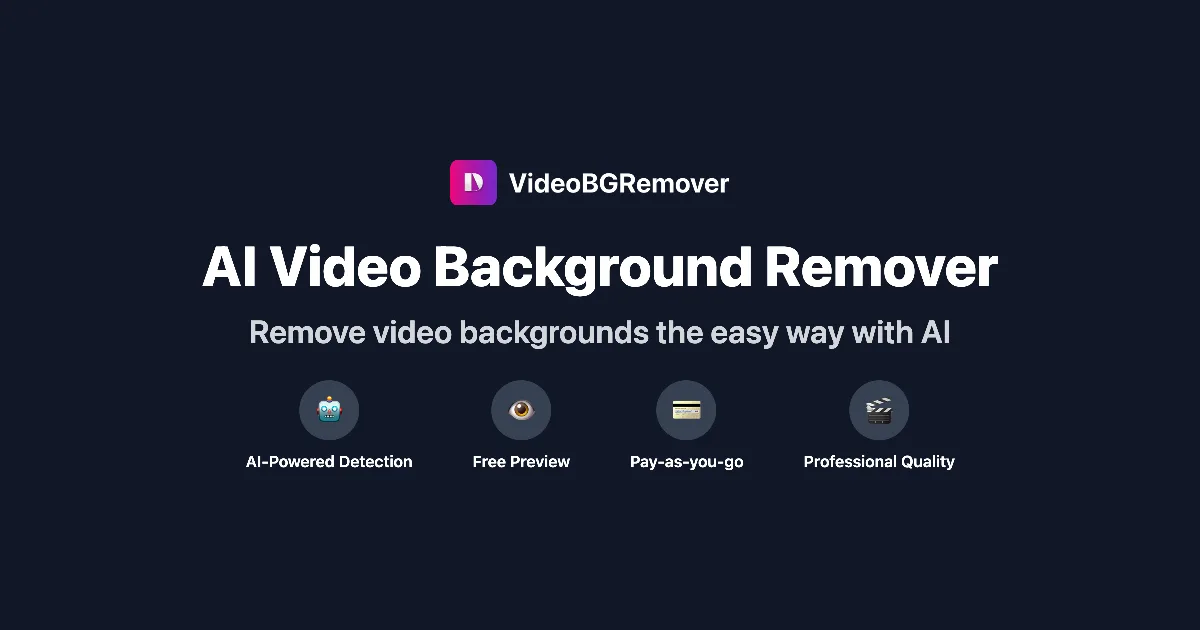 Preview of VideoBGRemover