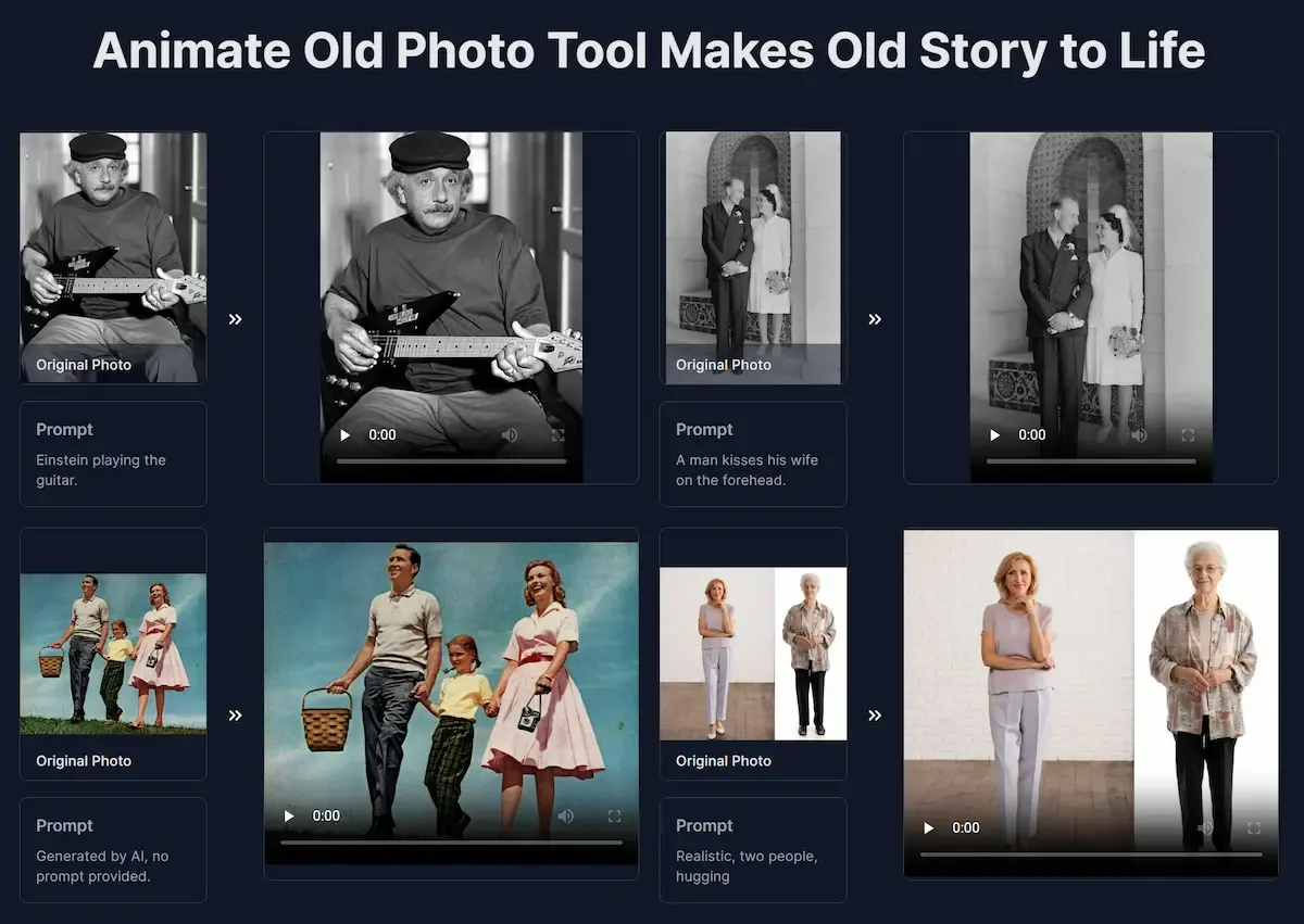 Preview of Animate Old Photos