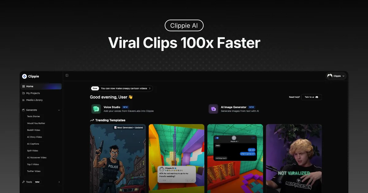 Preview of Clippie AI