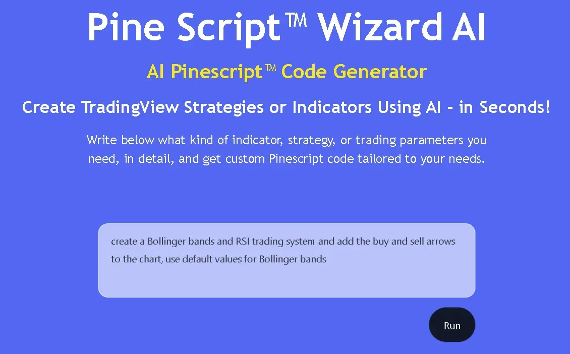 Preview of Pine Script Wizard AI