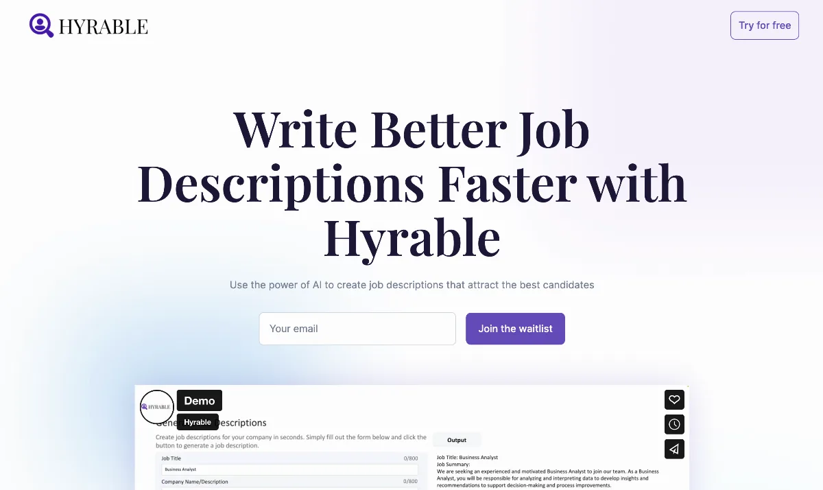 Preview of Hyrable