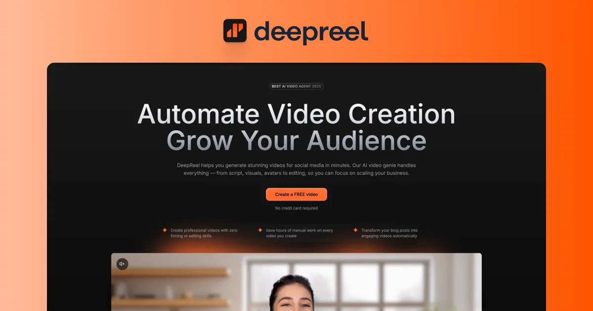 Preview of DeepReel