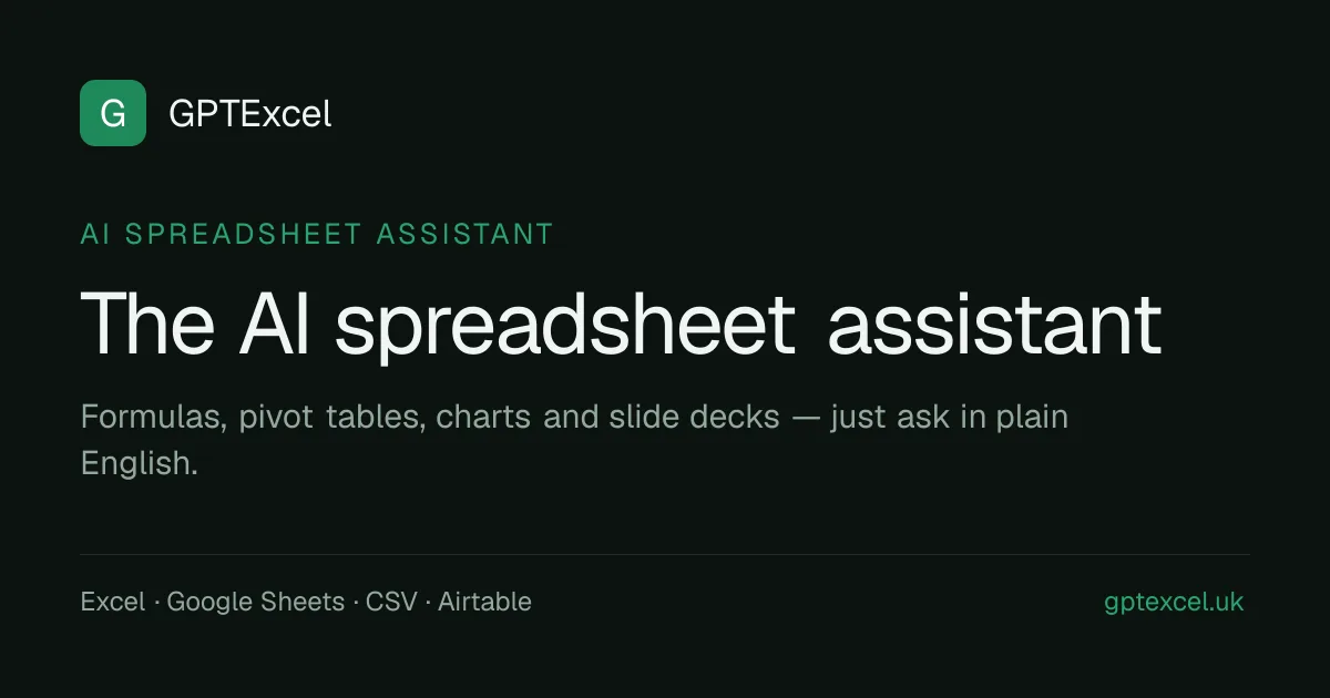 Preview of GPTExcel