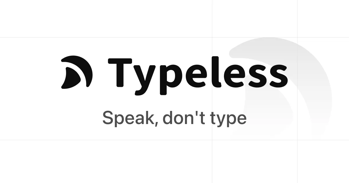 Preview of Typeless.com