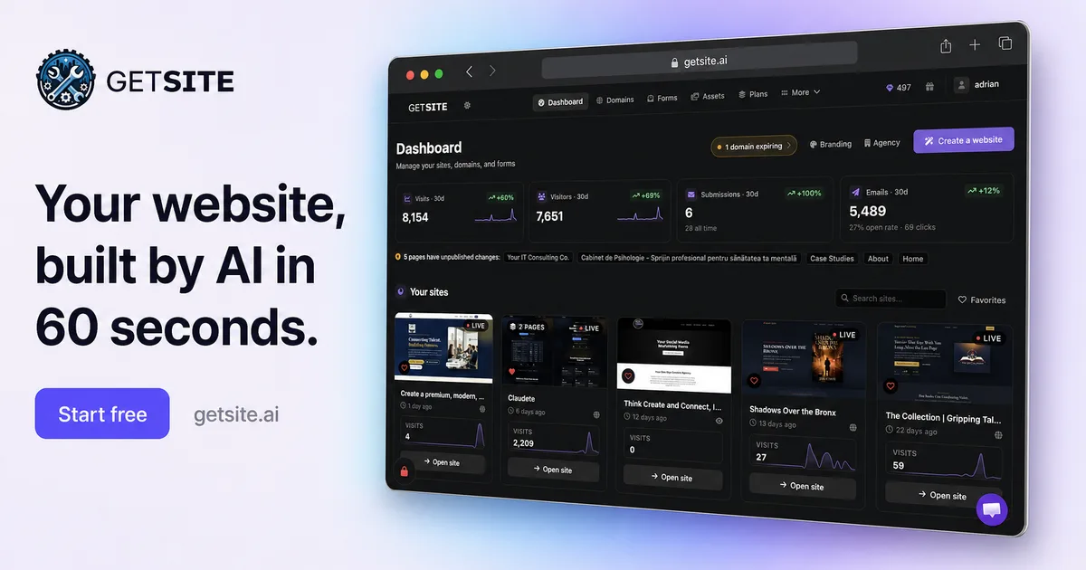 Preview of AI Website Builder