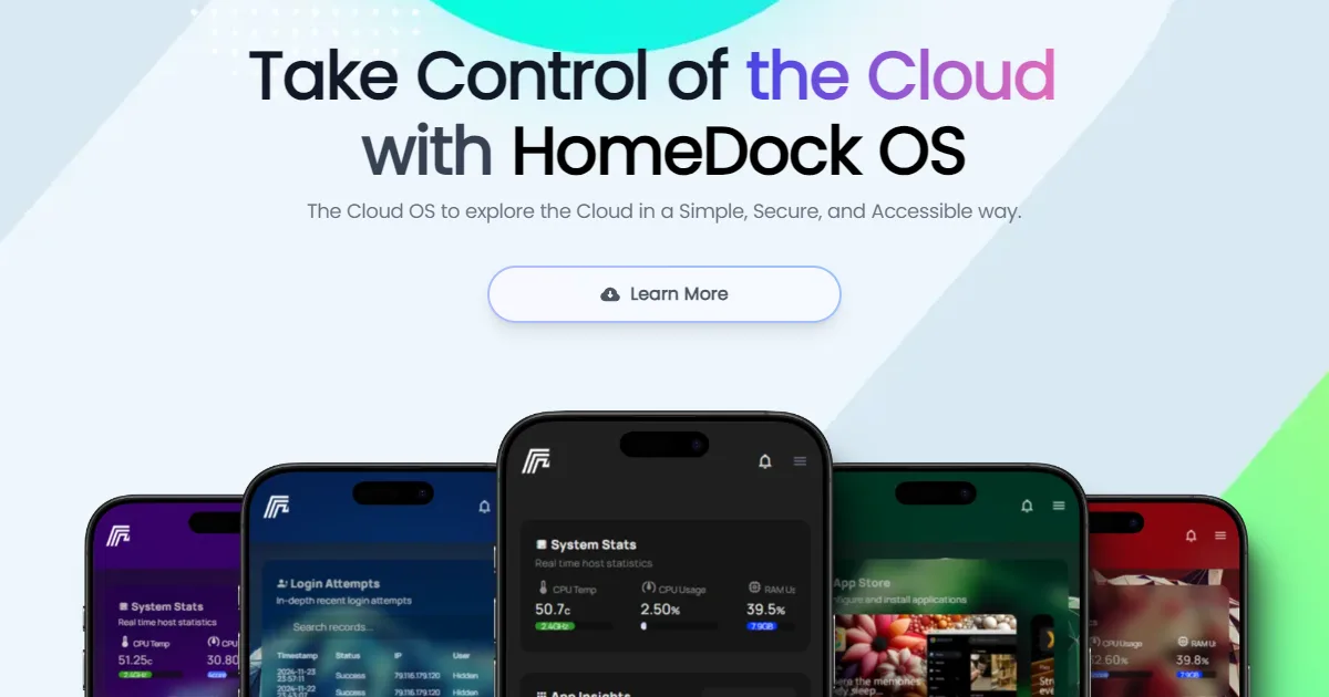 Preview of HomeDock OS