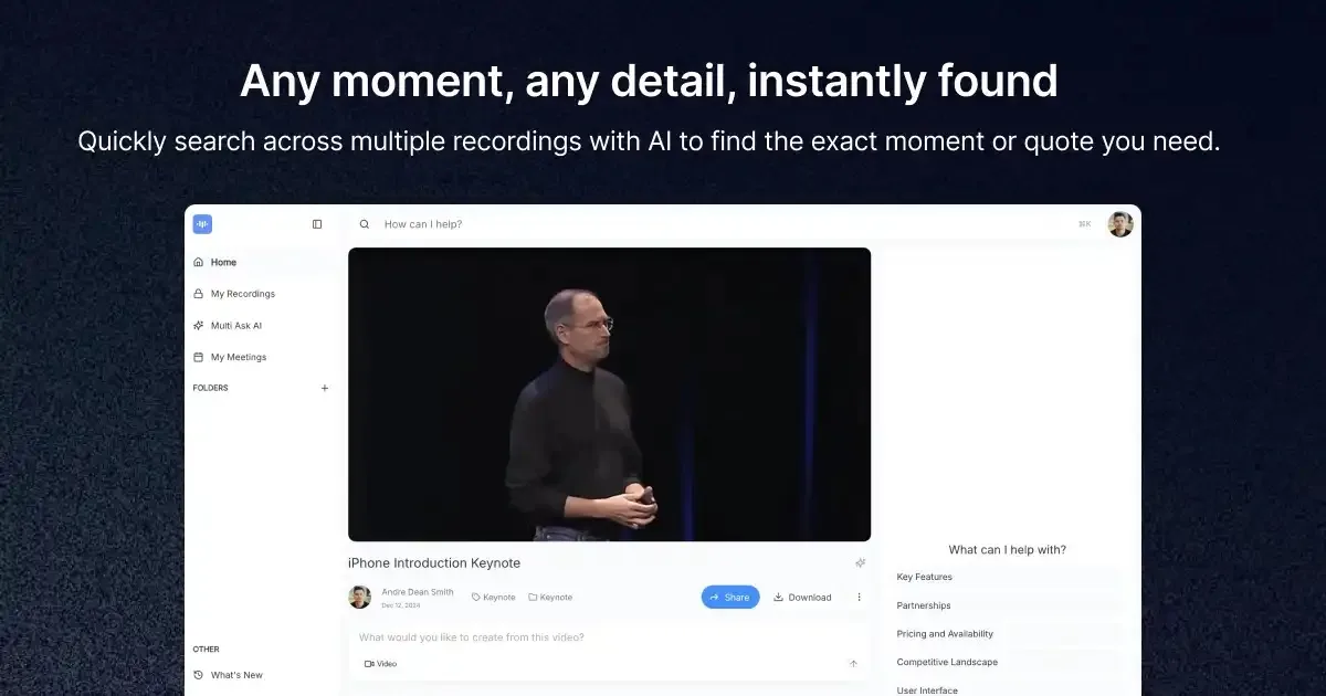 Preview of ScreenApp