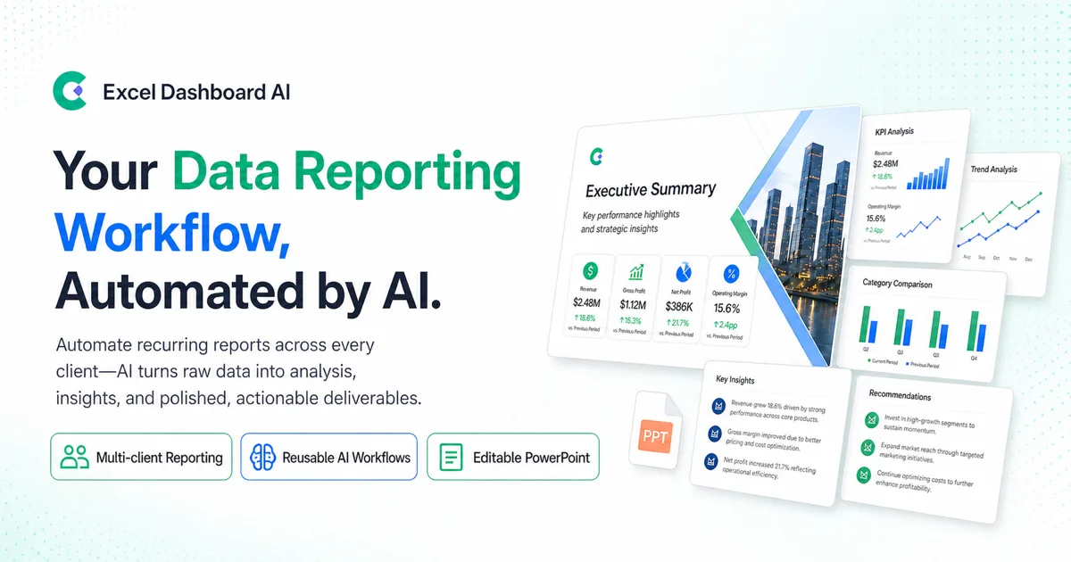 Preview of ExcelDashboard AI
