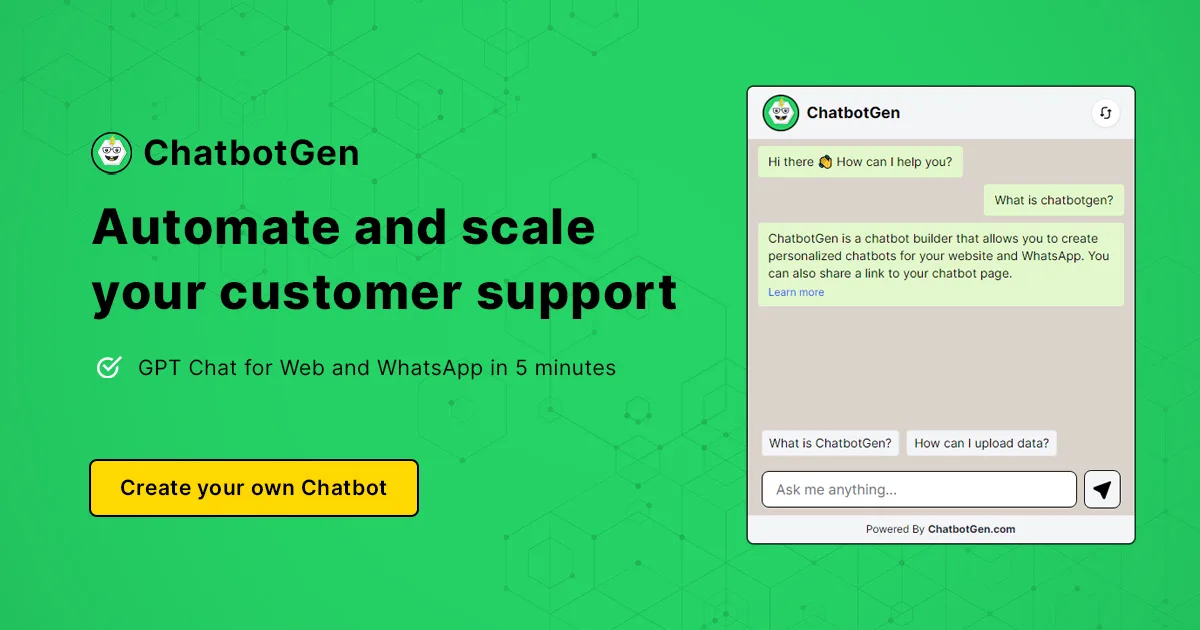Preview of ChatbotGen