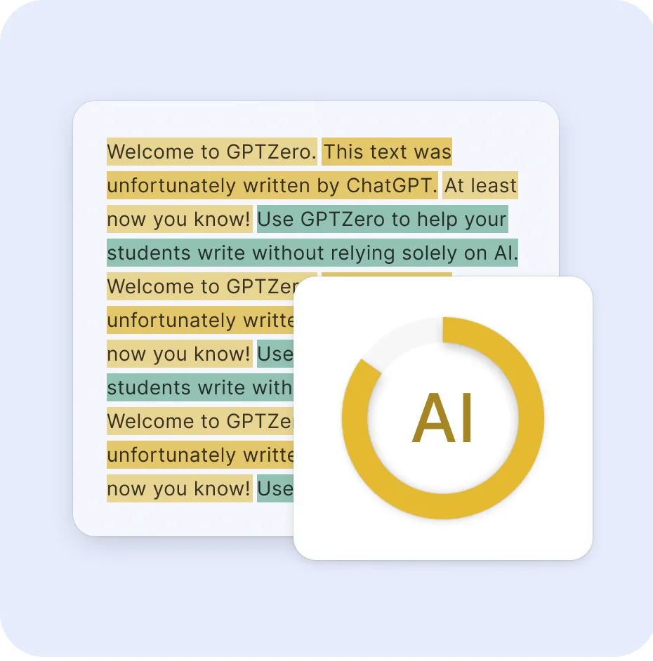 Preview of GPTZero